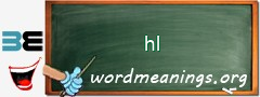 WordMeaning blackboard for hl